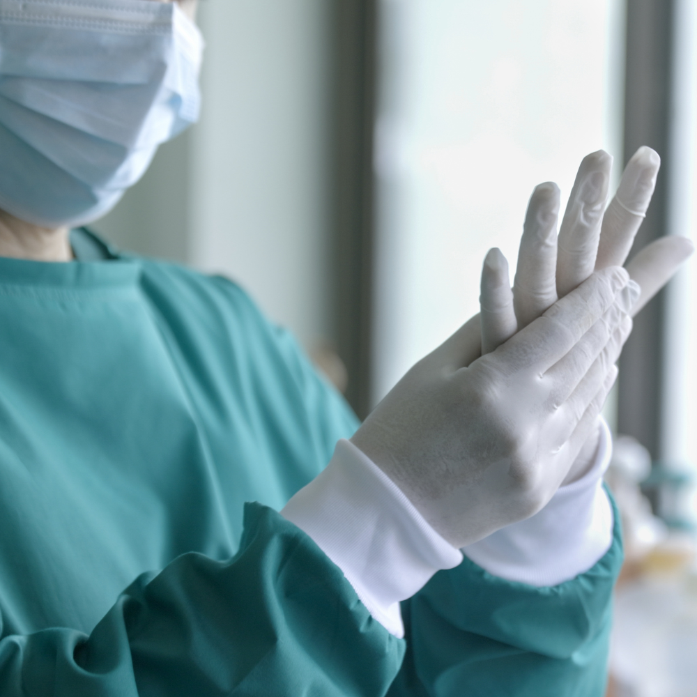 Guantes estériles dental