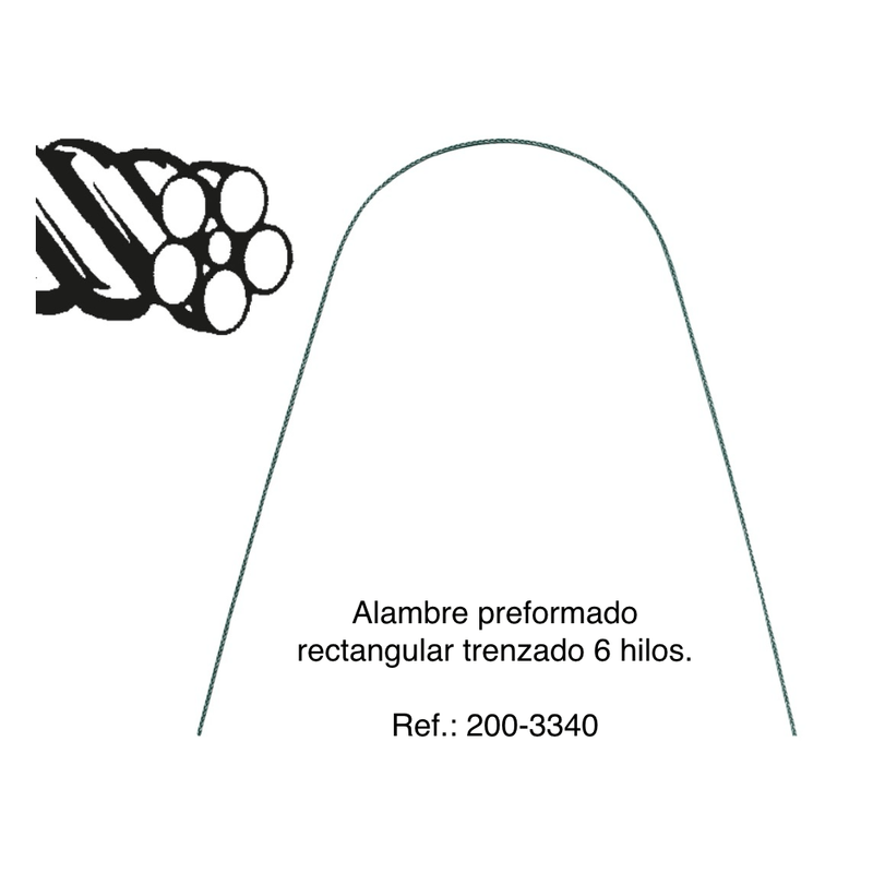 Arco Alambre Forestaflex Trenzado Preformado Forestadent