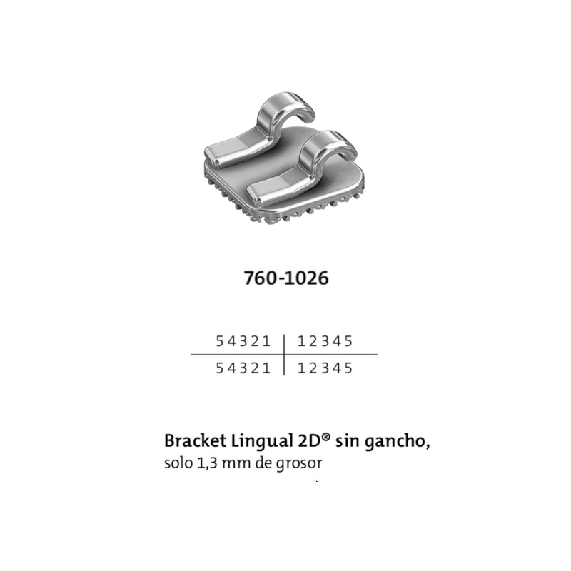 Brackets Linguales 2D 10 brackets Forestadent
