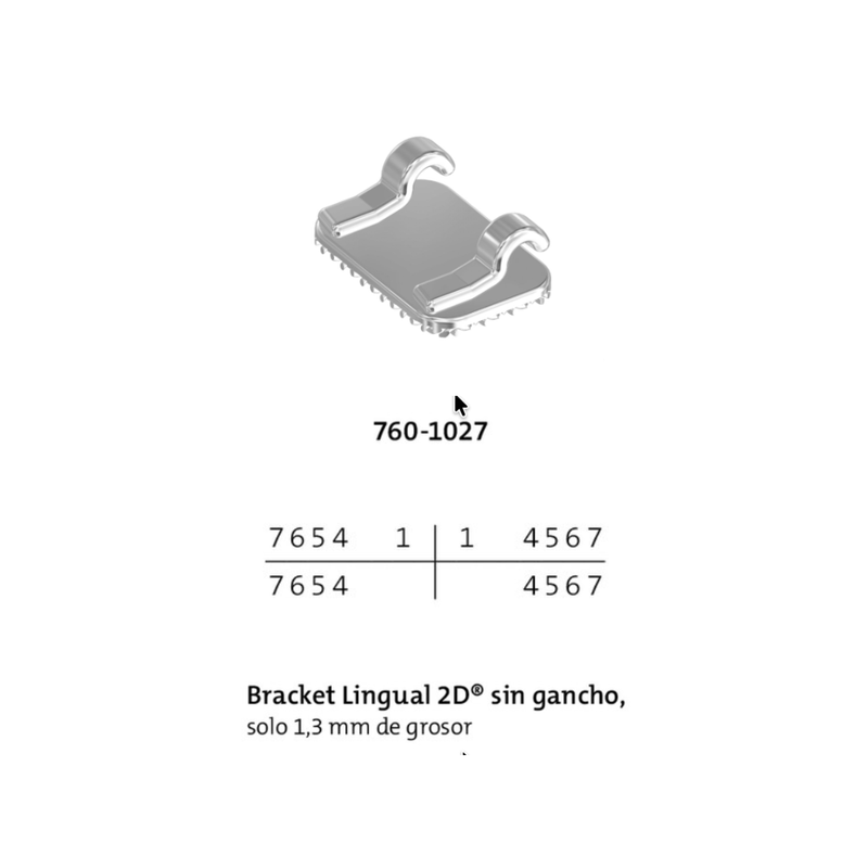 Brackets Linguales 2D 10 brackets Forestadent