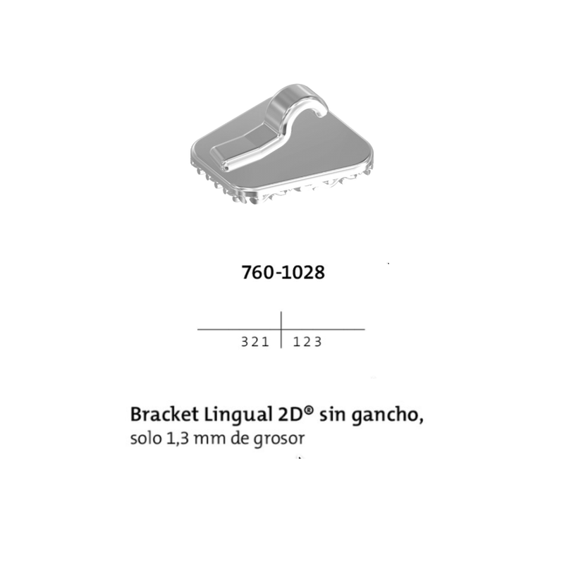 Brackets Linguales 2D 10 brackets Forestadent