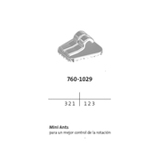 Brackets Linguales 2D 10 brackets Forestadent