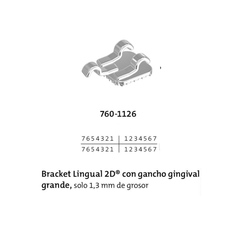 Brackets Linguales 2D 10 brackets Forestadent