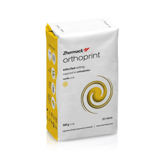 Alginato de fraguado extra rápido para Ortodoncia Orthoprint 500 g Zhermack