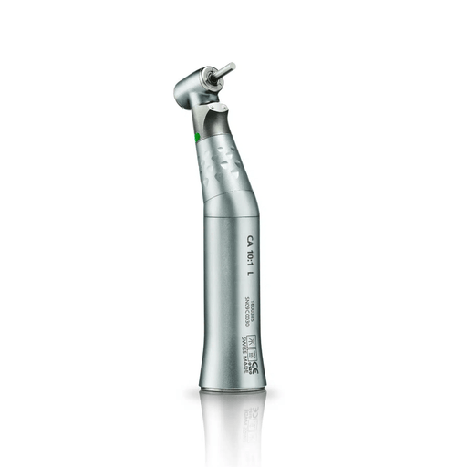 Contra-ángulo reductor Bien-Air CA 10:1 L con luz y triple spray para endodoncia