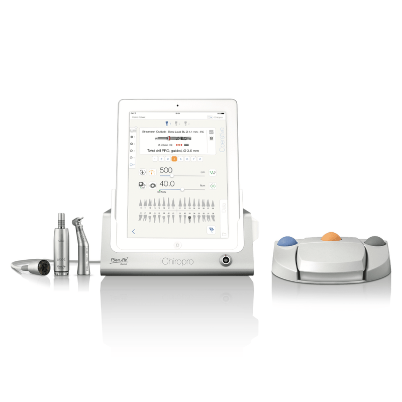 Bien-Air iChiropro motor cirugía digital iPad MX-i LED 80 Ncm · 5 configuraciones · Holydent