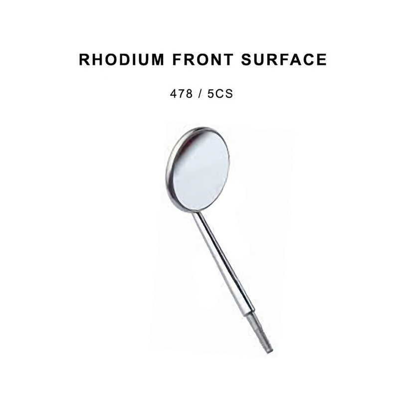 Carl Martin Espejo dental Nº 5 Cone Socket Rhodium con acabado de rodio · Pack 12 unidades para clínica