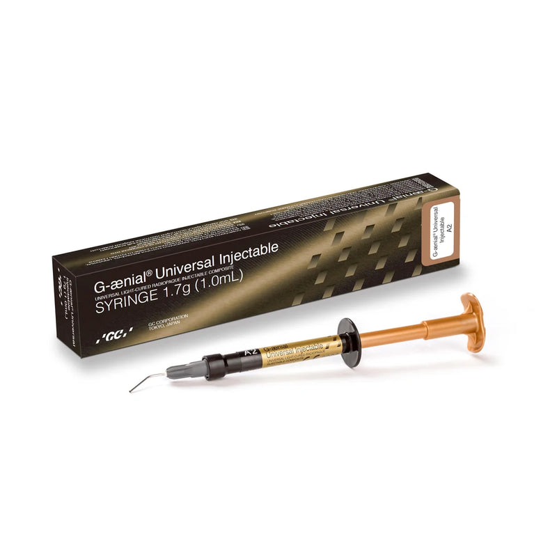Composite inyectable GC G-aenial Universal Injectable en jeringa de 1 ml · restauración directa