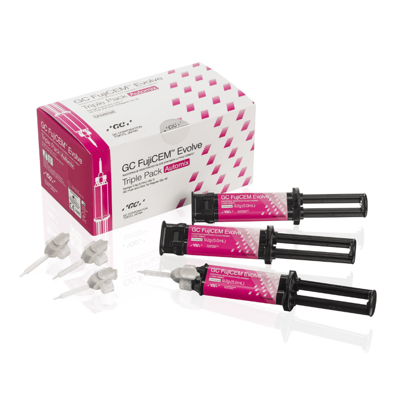 Cemento ionómero de vidrio modificado con resina FujiCEM Evolve GC