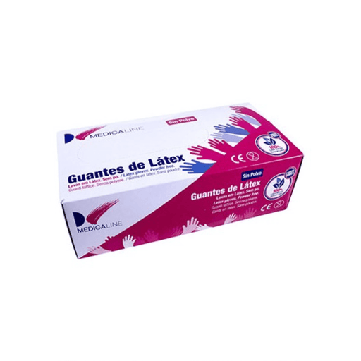 Guantes de Látex sin polvo 100 uds Medicaline