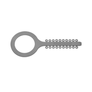 Happy elastics Ligaduras elásticas forma de llave 1000 uds Forestadent gris