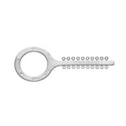 Happy elastics Ligaduras elásticas forma de llave 1000 uds Forestadent plateado