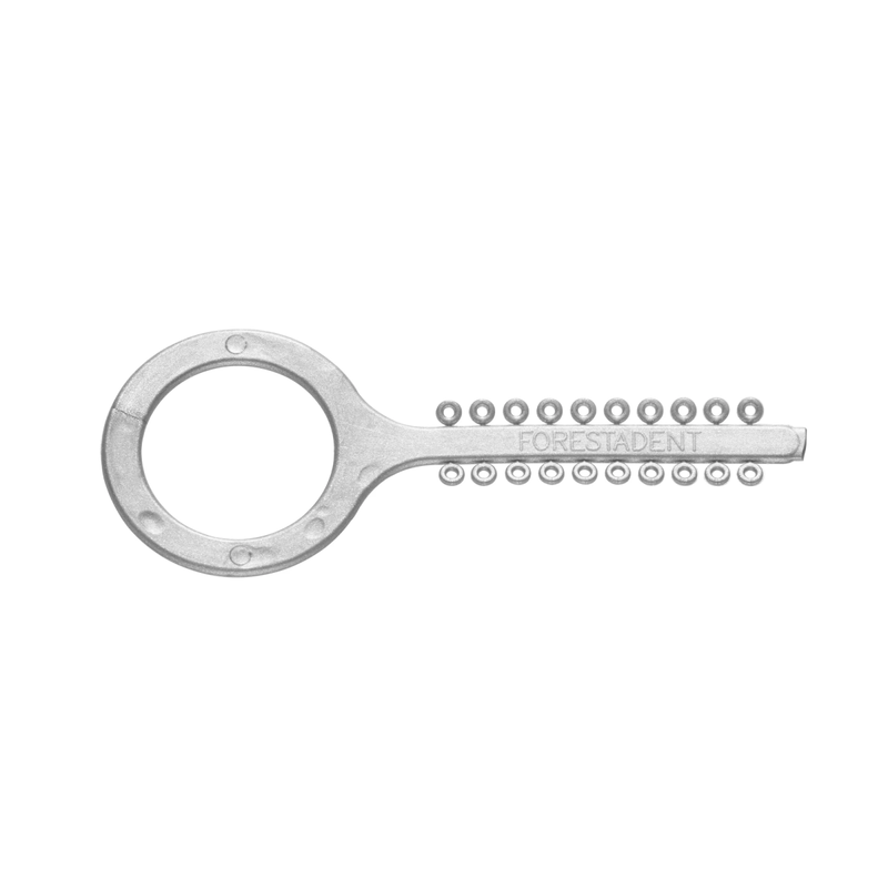 Happy elastics Ligaduras elásticas forma de llave 1000 uds Forestadent plateado