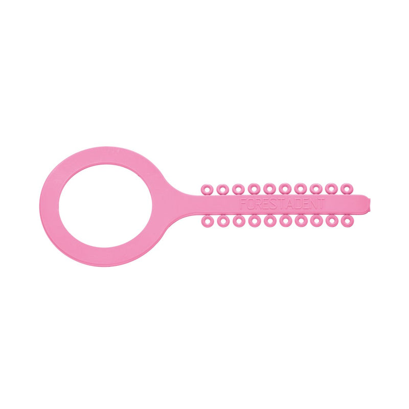 Happy elastics Ligaduras elásticas forma de llave 1000 uds Forestadent rosa